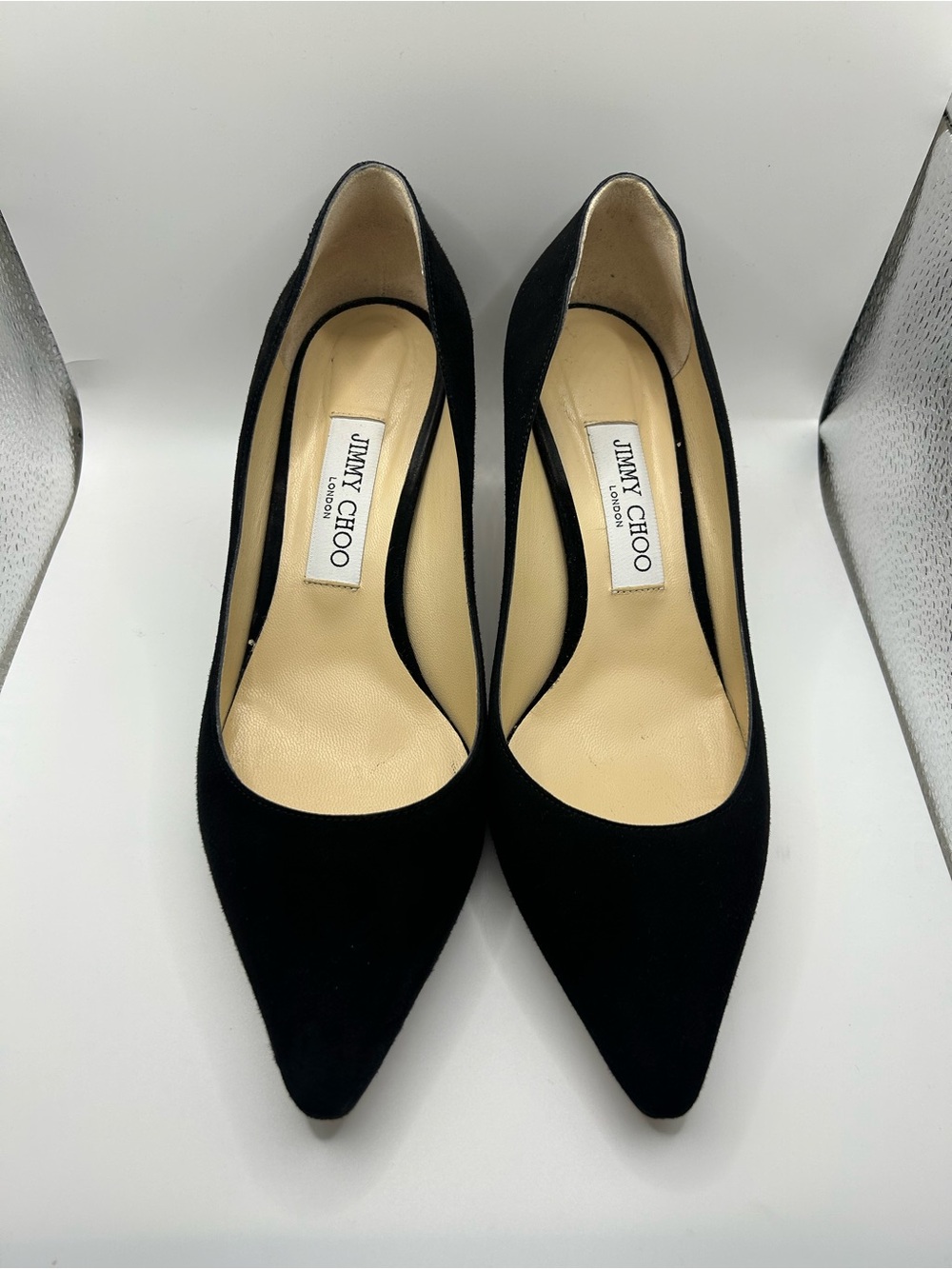 Jimmy Choo Women's Black Pointed-Toe Pumps